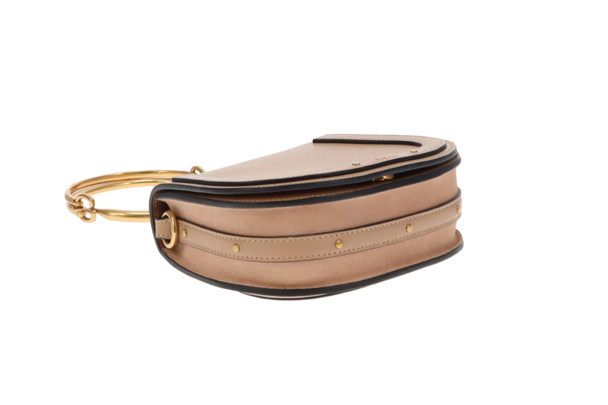 Chloe Beige Leather Nile Bracelet Bag - Stylish Handbag for Women