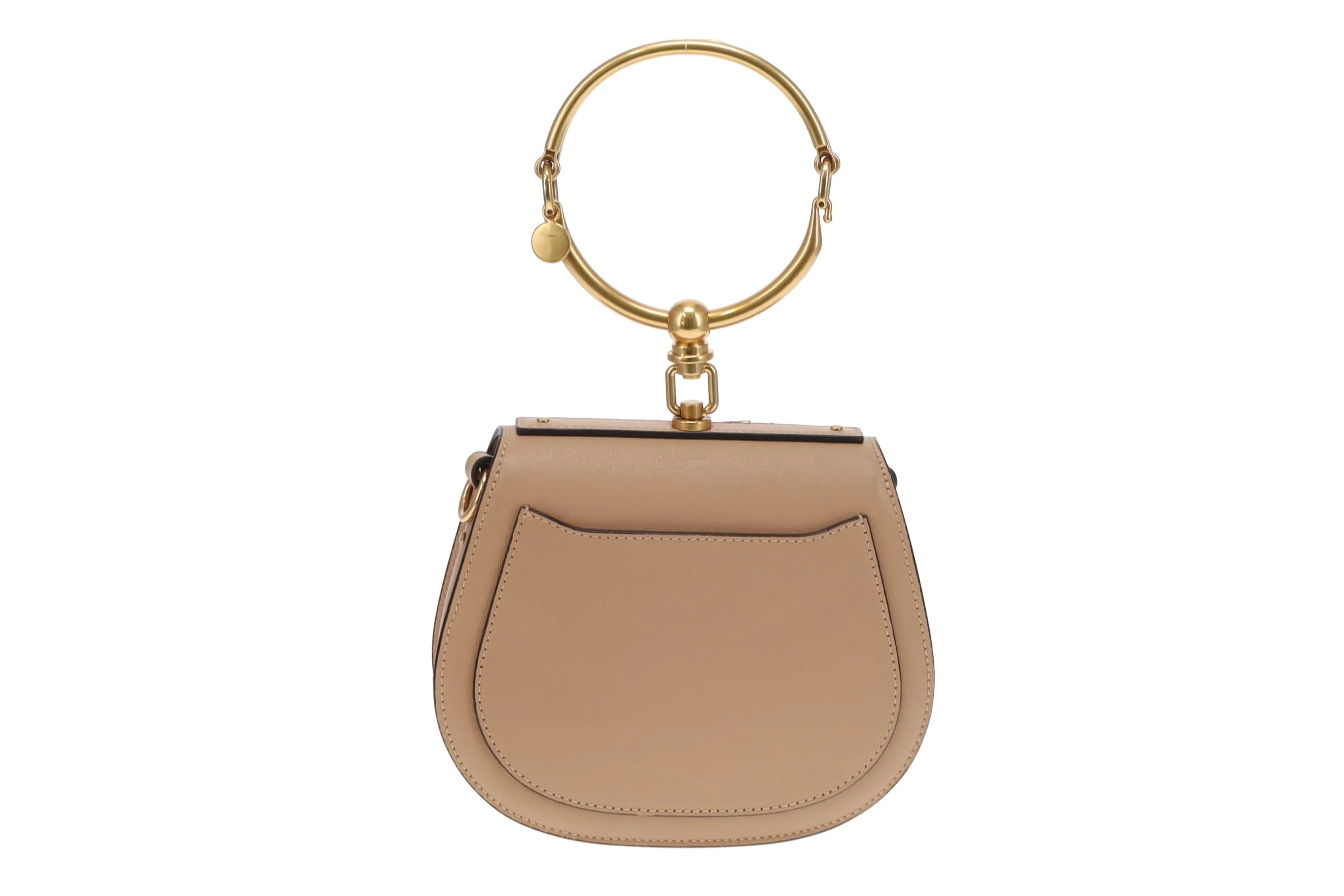 Chloe Beige Leather Nile Bracelet Bag - Stylish Handbag for Women