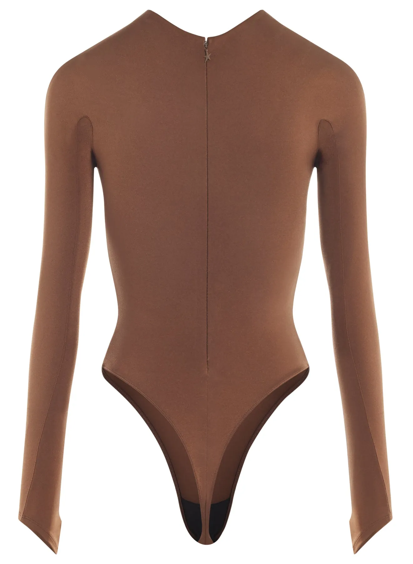 cinnamon shoulder logo bodysuit