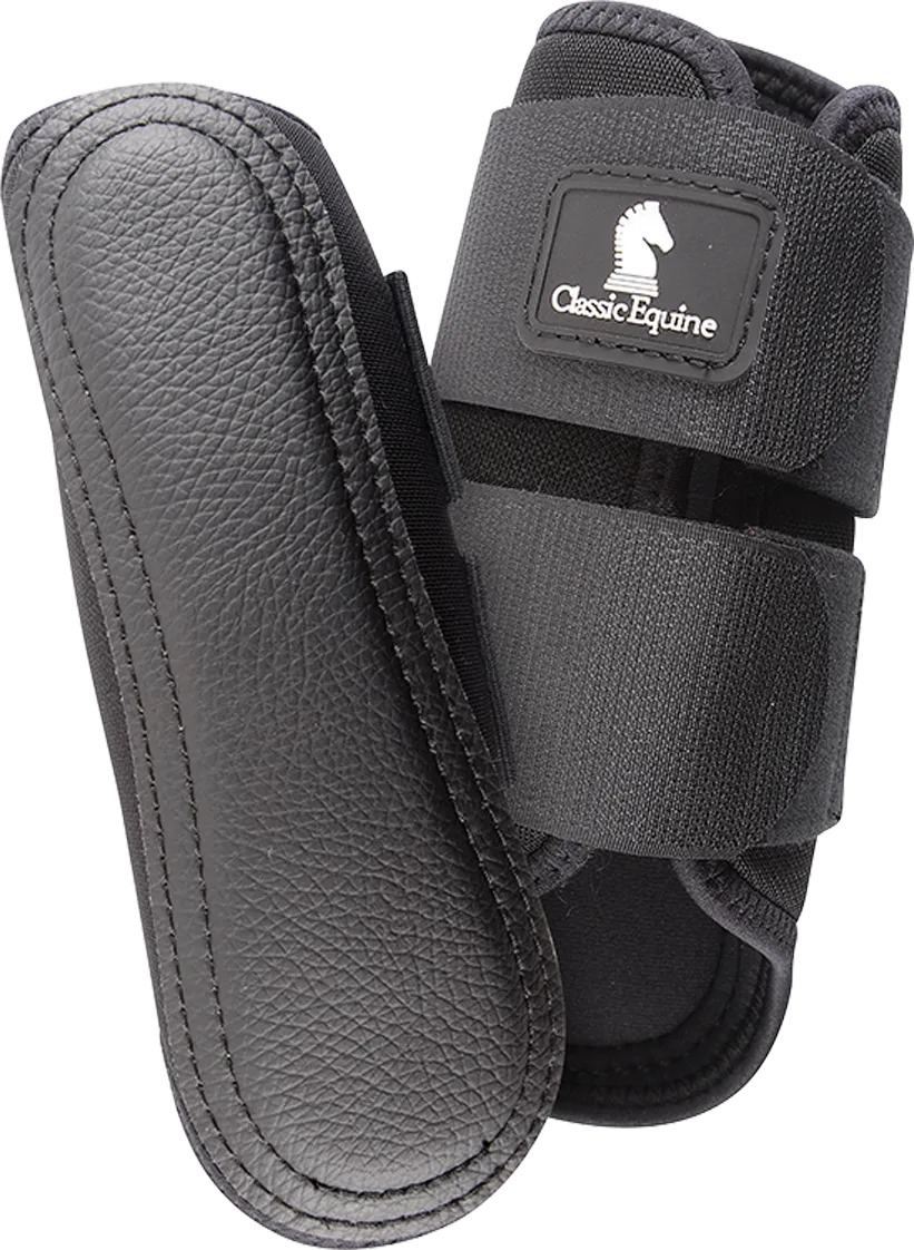 AirWave Classic Splint Boots-Black Front - Classic Equine