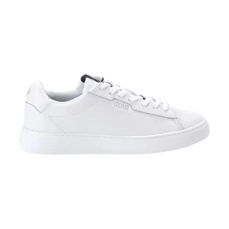 Men's White Lace-up Sneakers