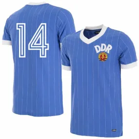 COPA Football - DDR Retro Football Shirt 1985 + Number 14