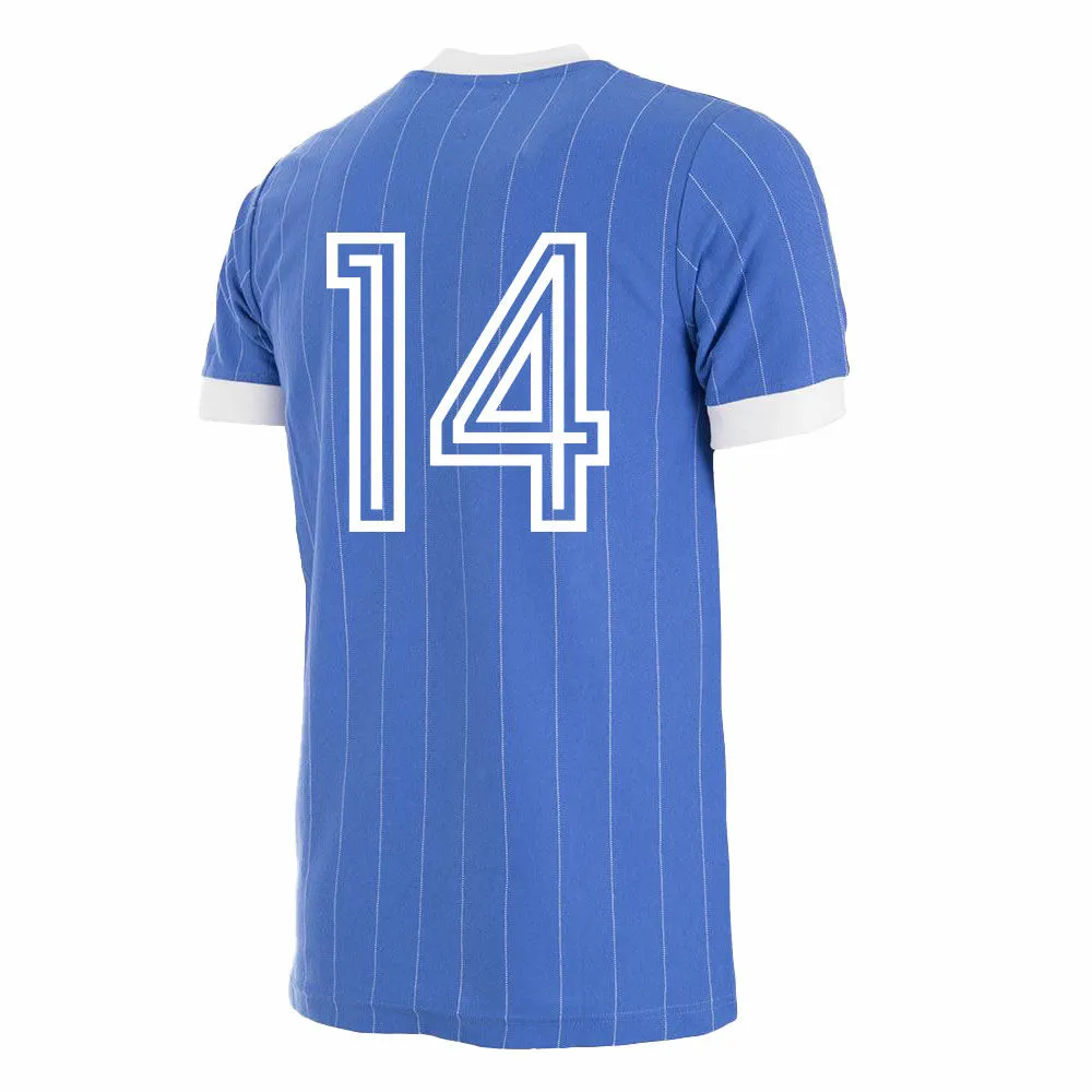 COPA Football - DDR Retro Football Shirt 1985 + Number 14