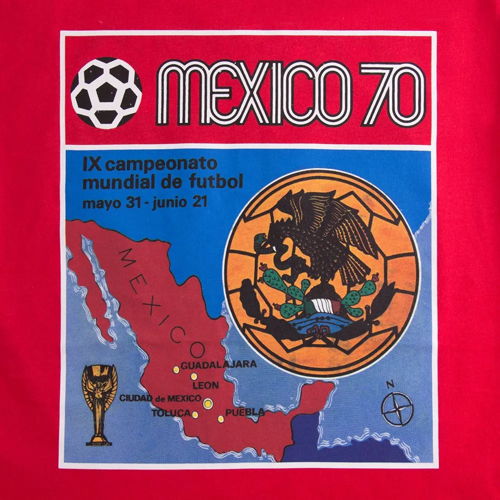 COPA Football - Panini FIFA World Cup Mexico 1970 T-Shirt - Red