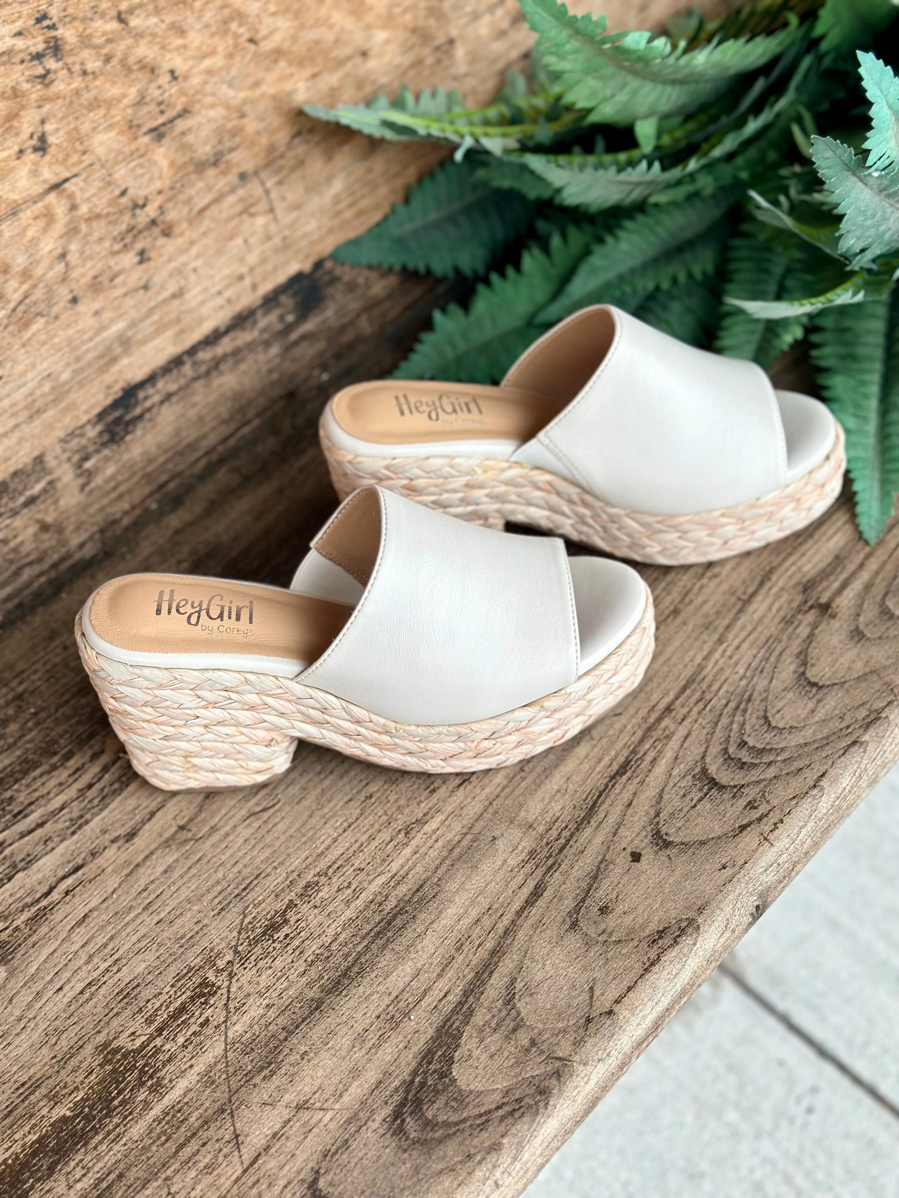 Corky's Ivory Metallic Sandals - Solstice Collection