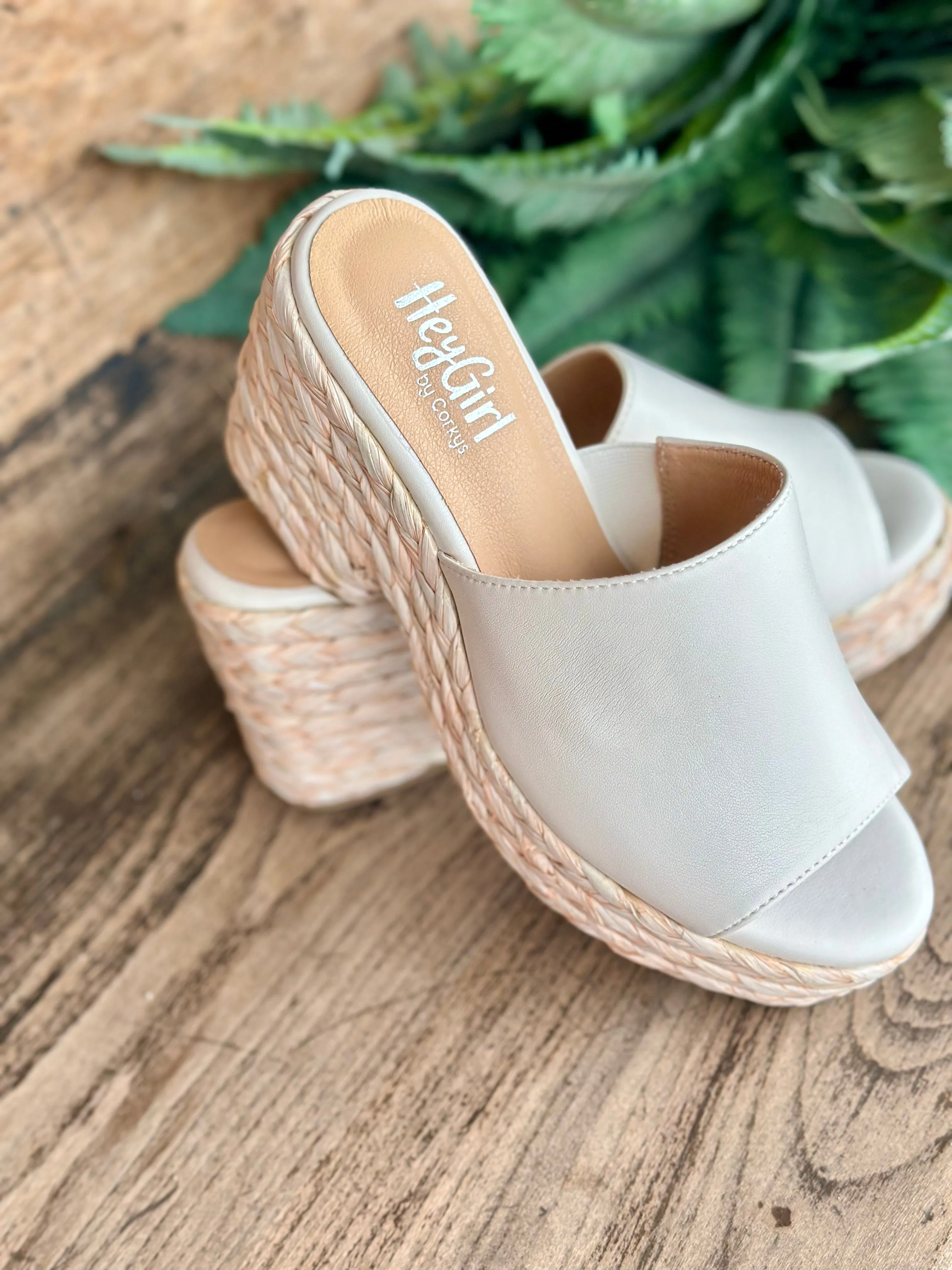 Corky's Ivory Metallic Sandals - Solstice Collection