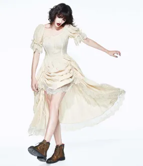 Steampunk Dress in Cream Lace