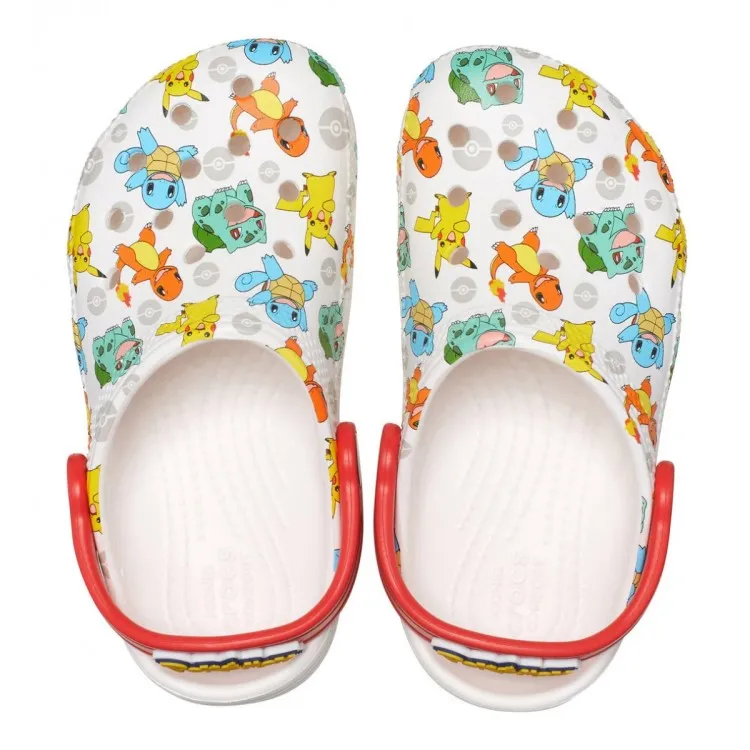 Crocs Classic Pokemon Clog Kids White