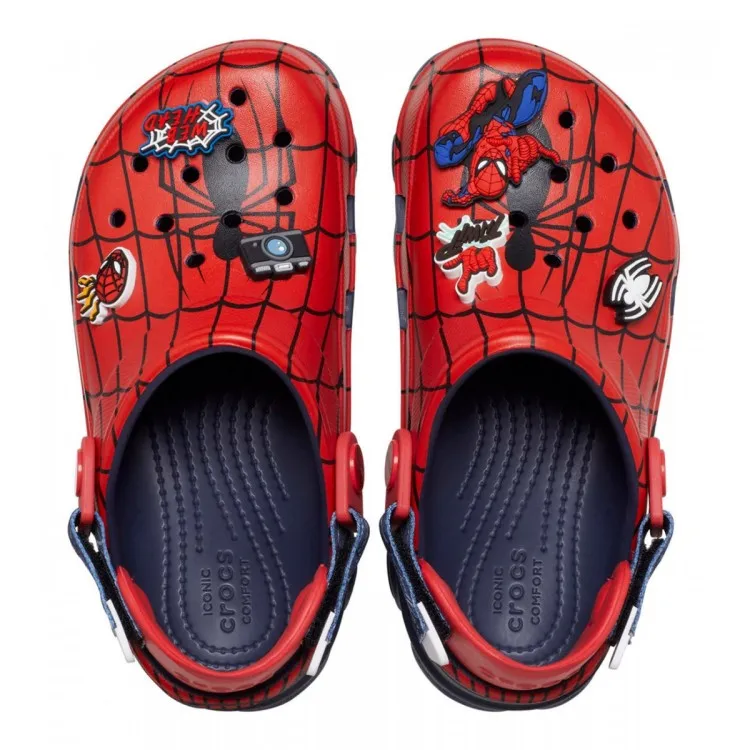 Crocs Kids Spider Man All-Terrain Clog in Blue