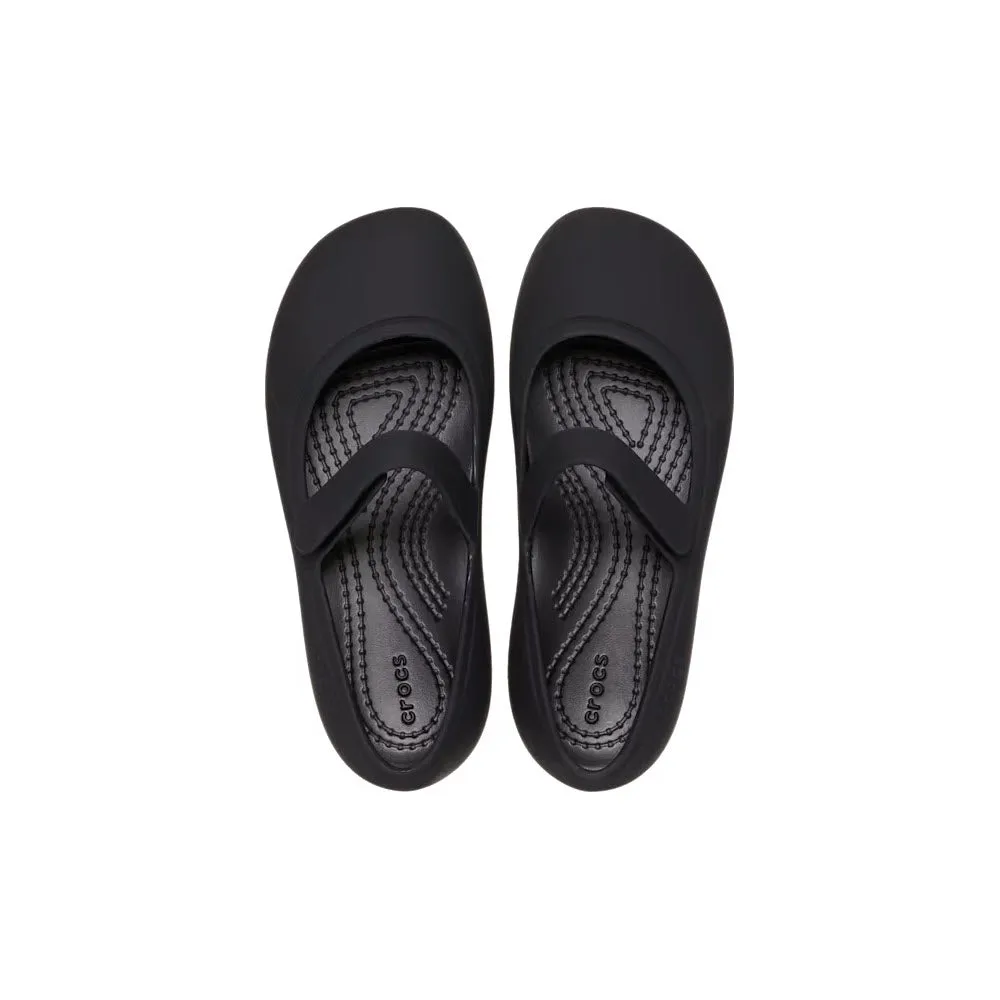 CROCS BROOKLYN MARY JANE FLAT BLACK - TODDLERS