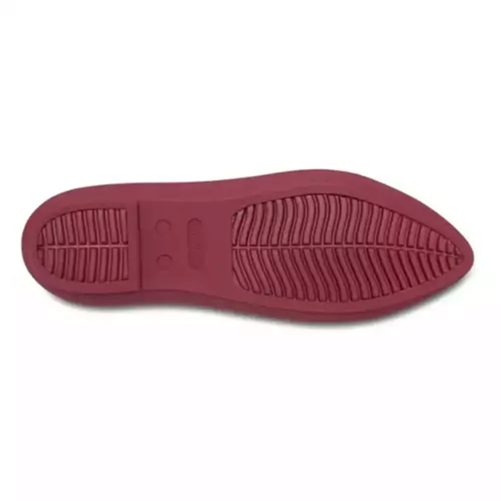 CROCS BROOKLYN POINTED FLAT BEETROOT - WOMENS