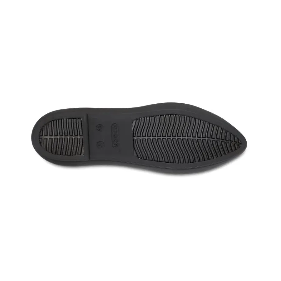 CROCS BROOKLYN POINTED FLAT BLACK - WOMENS