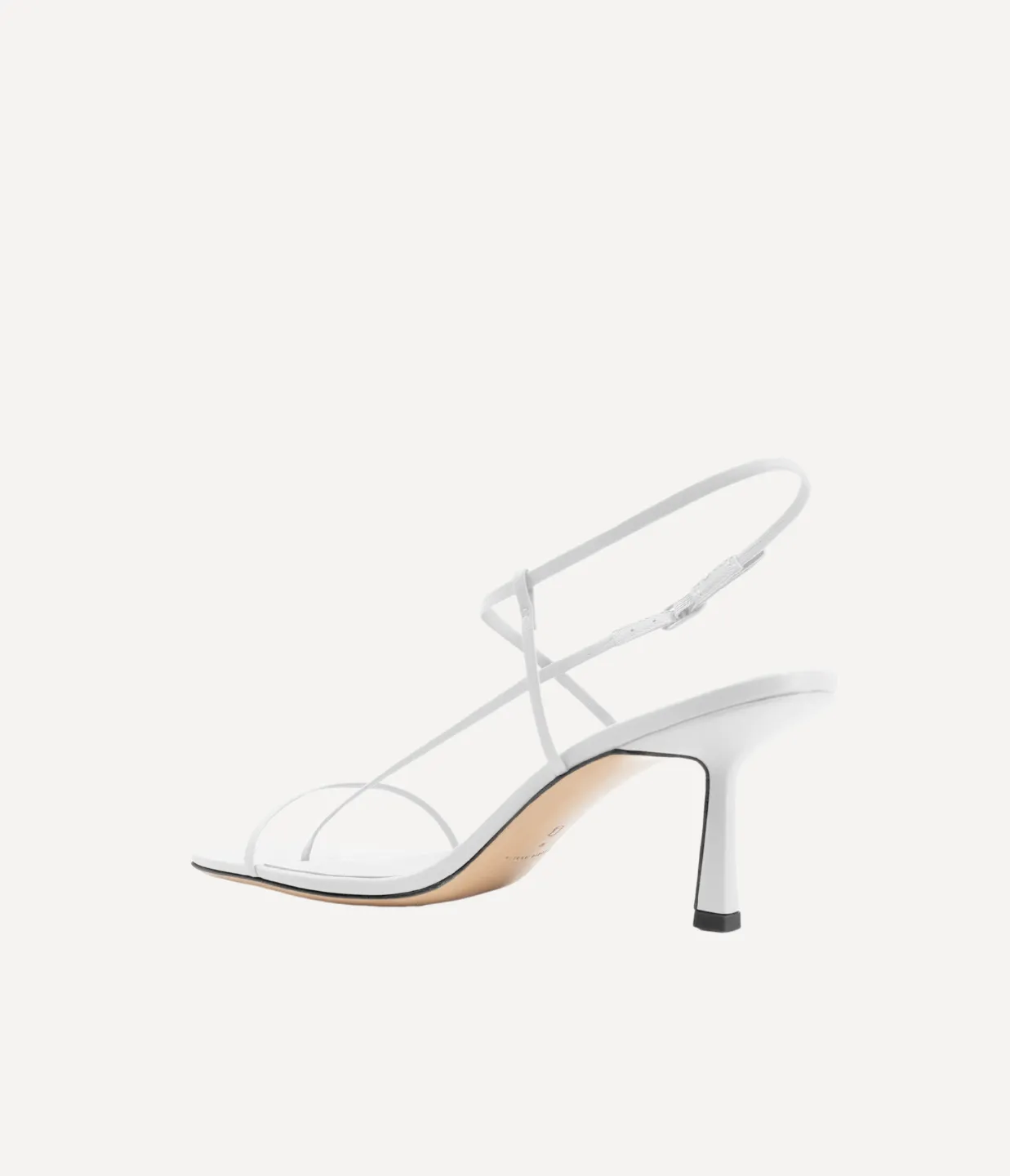 Cross Front Heel in White