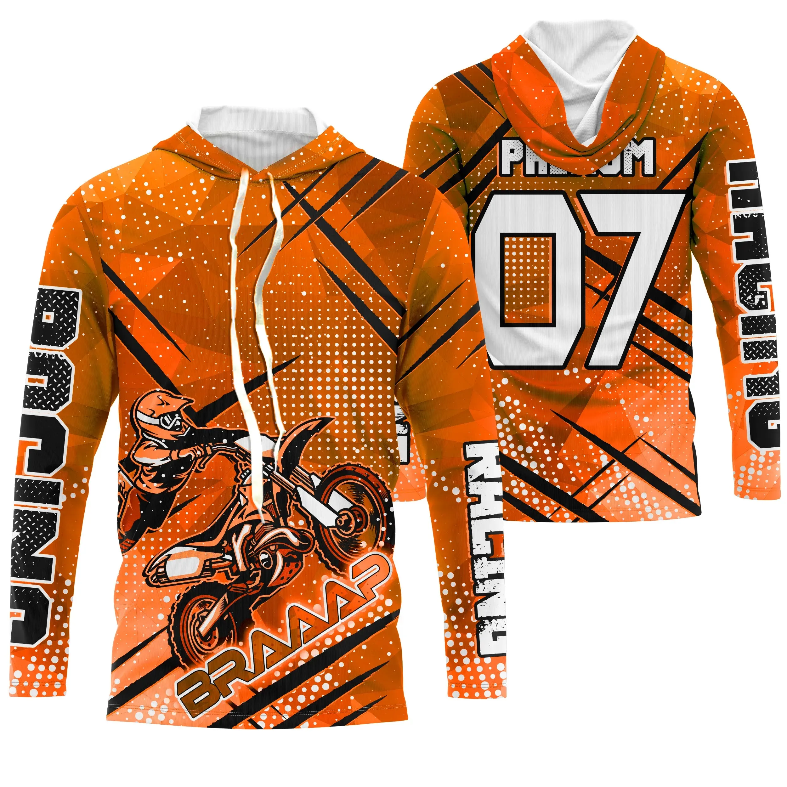 Cross Protection UV Maillot, Cadeau Personnalisé pour Passionnés de MX, Course de Dirt Bike Racing - CT19122237.