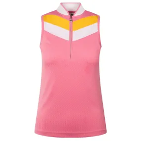 Daily Sports Menton Pink Sky Sleeveless Ladies Polo