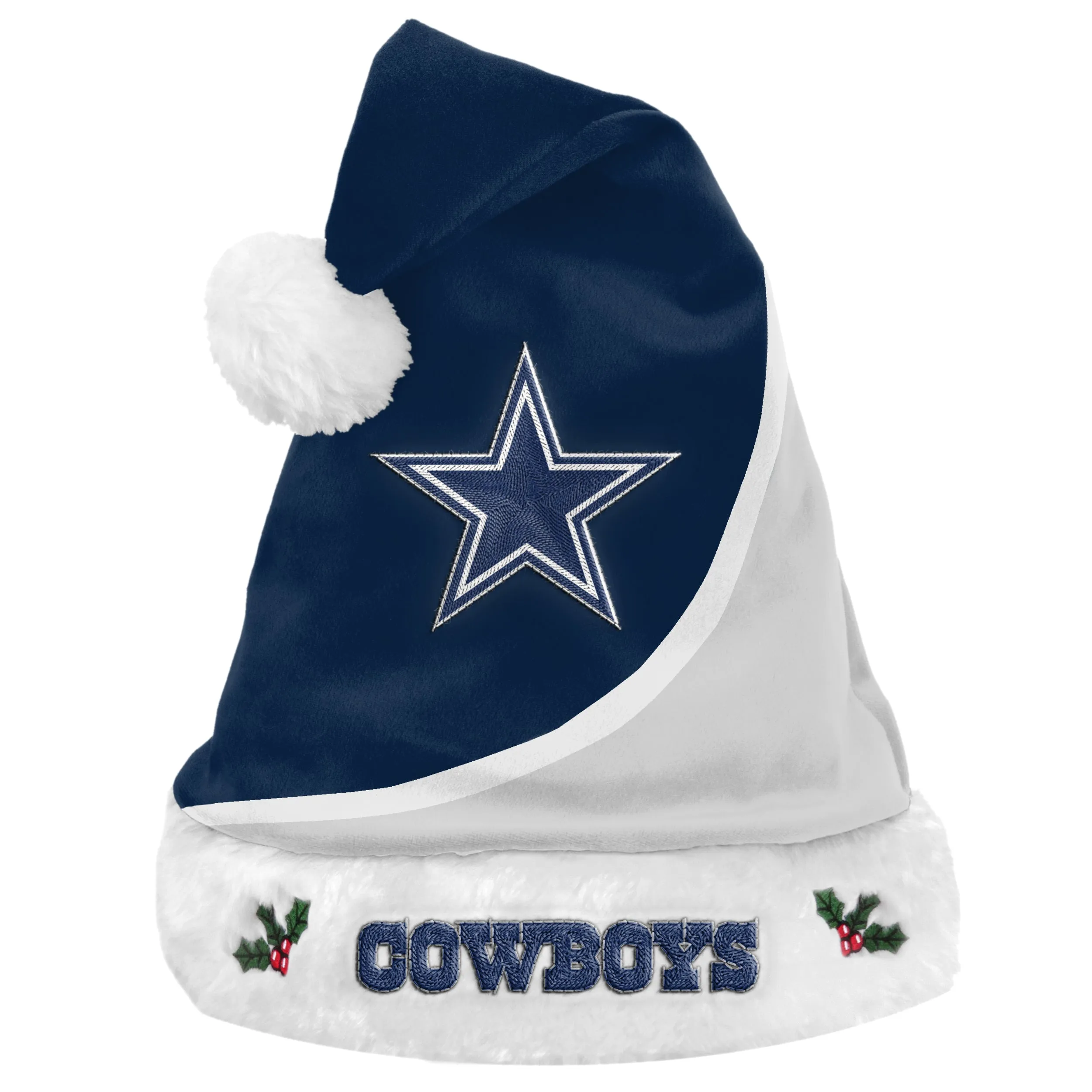 Dallas Cowboys Colorblock Santa Hat