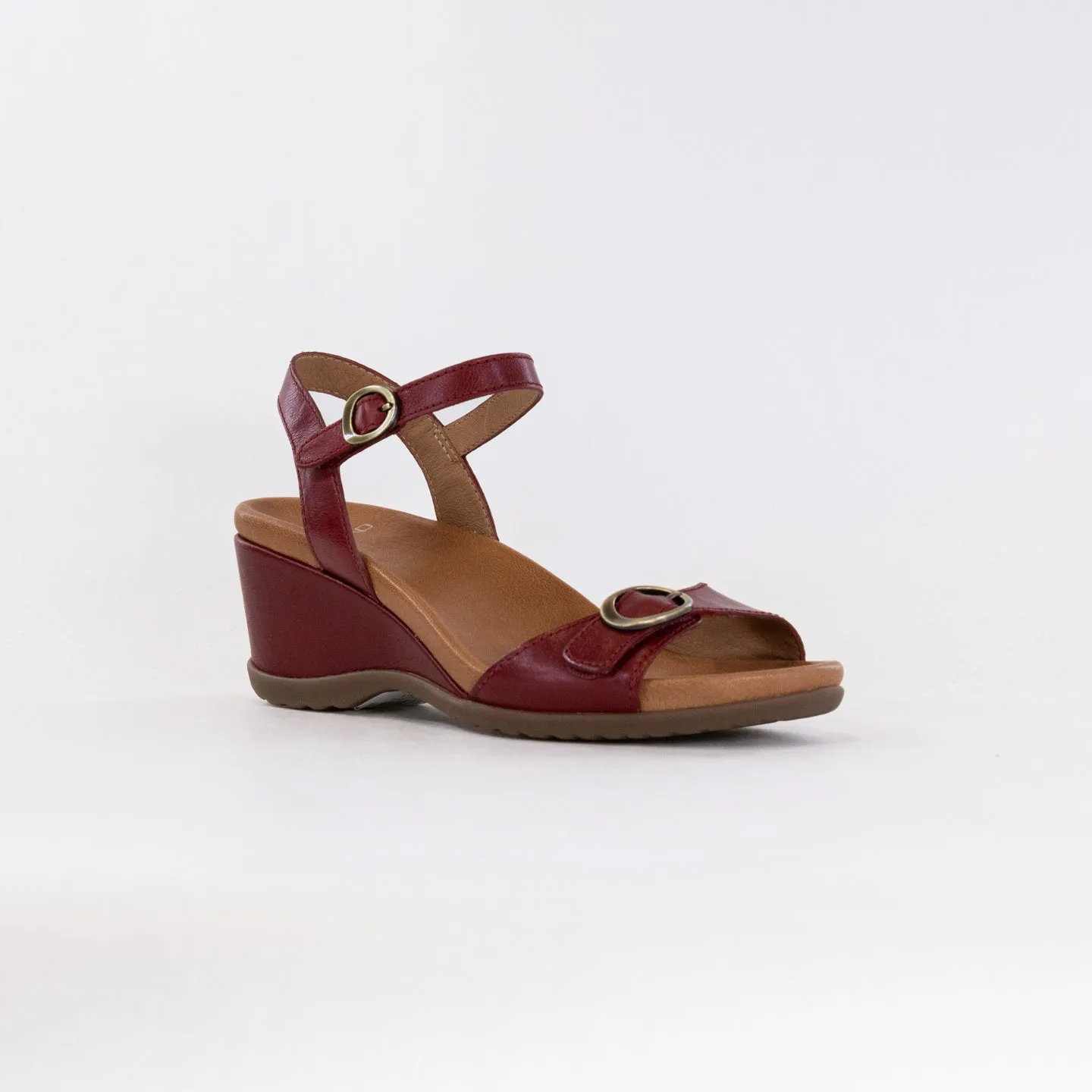 Dansko Arielle (Women's) - Red Glazed Kid Leather