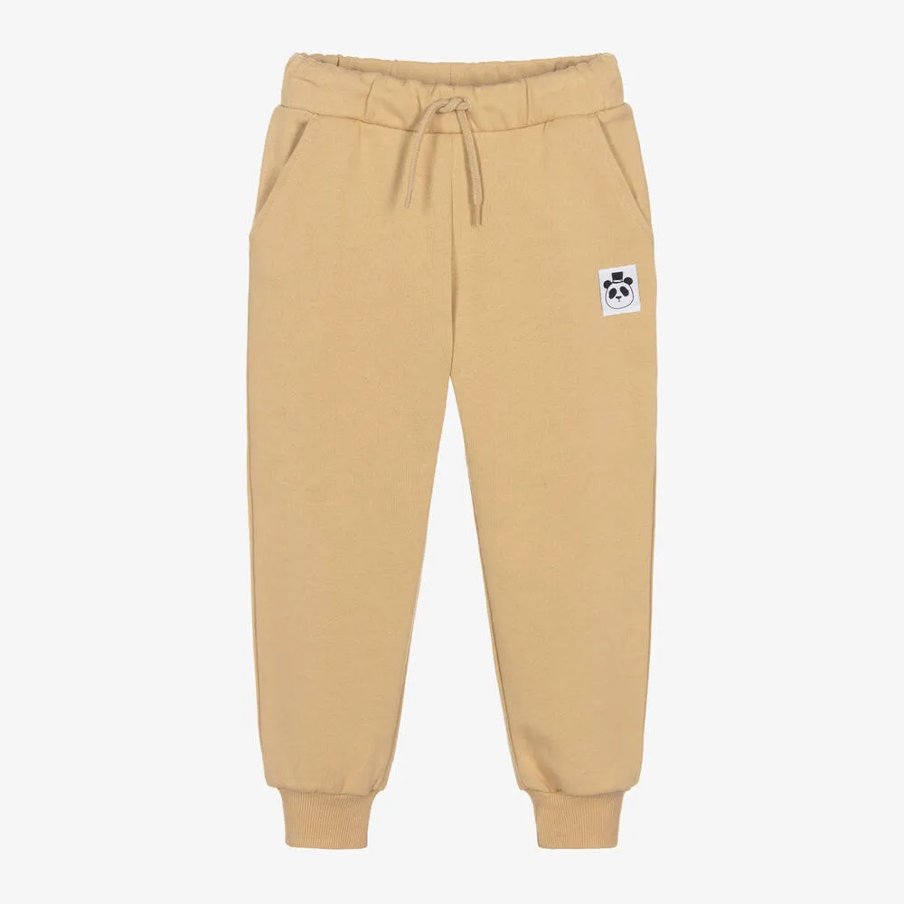 Dark Beige Organic Cotton Joggers