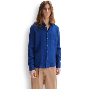 Delikatessen Cobalt Blue Linen Shirt - D715/M12