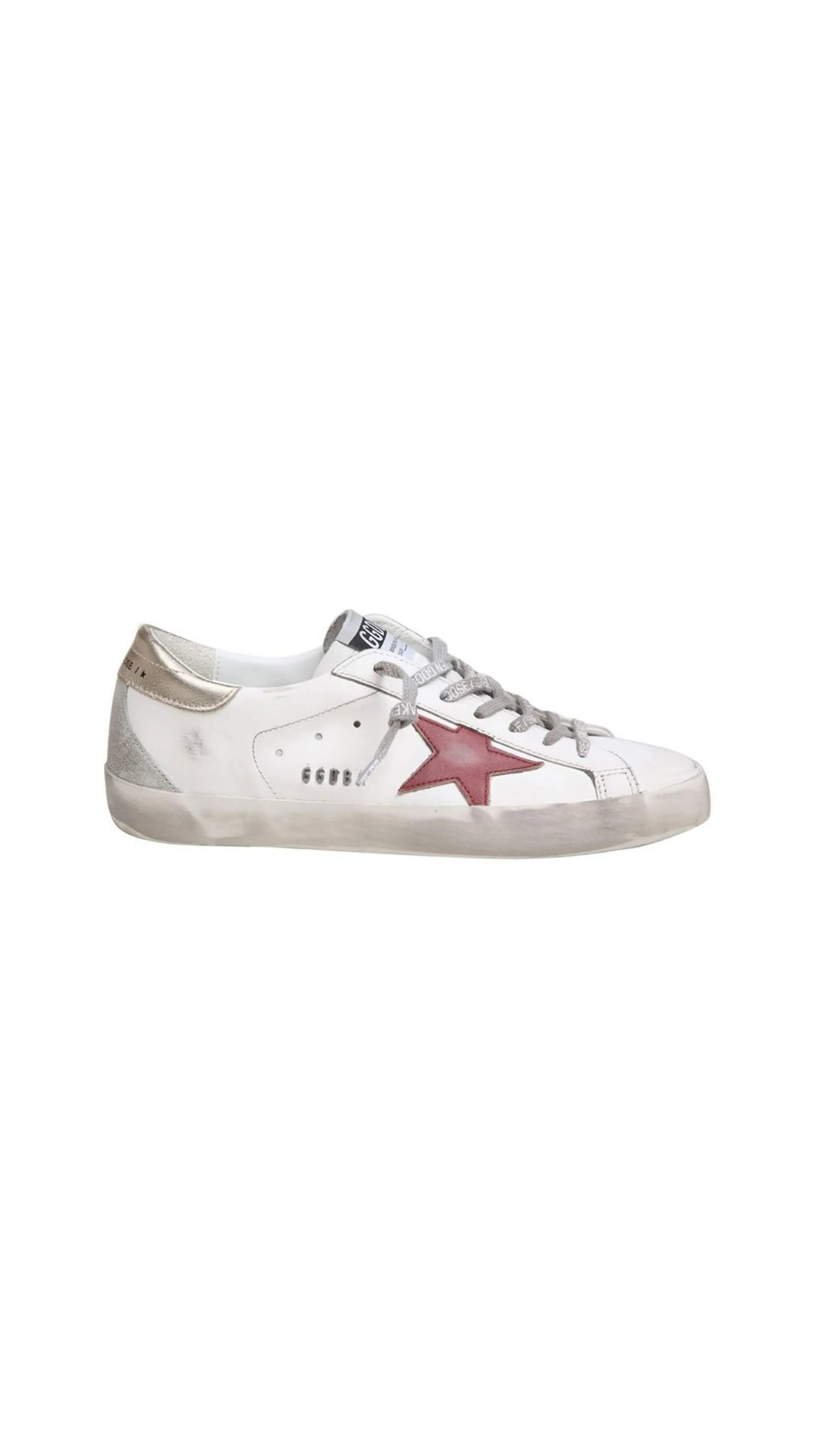 Deluxe Brand Super Star Low Sneakers - White/Red