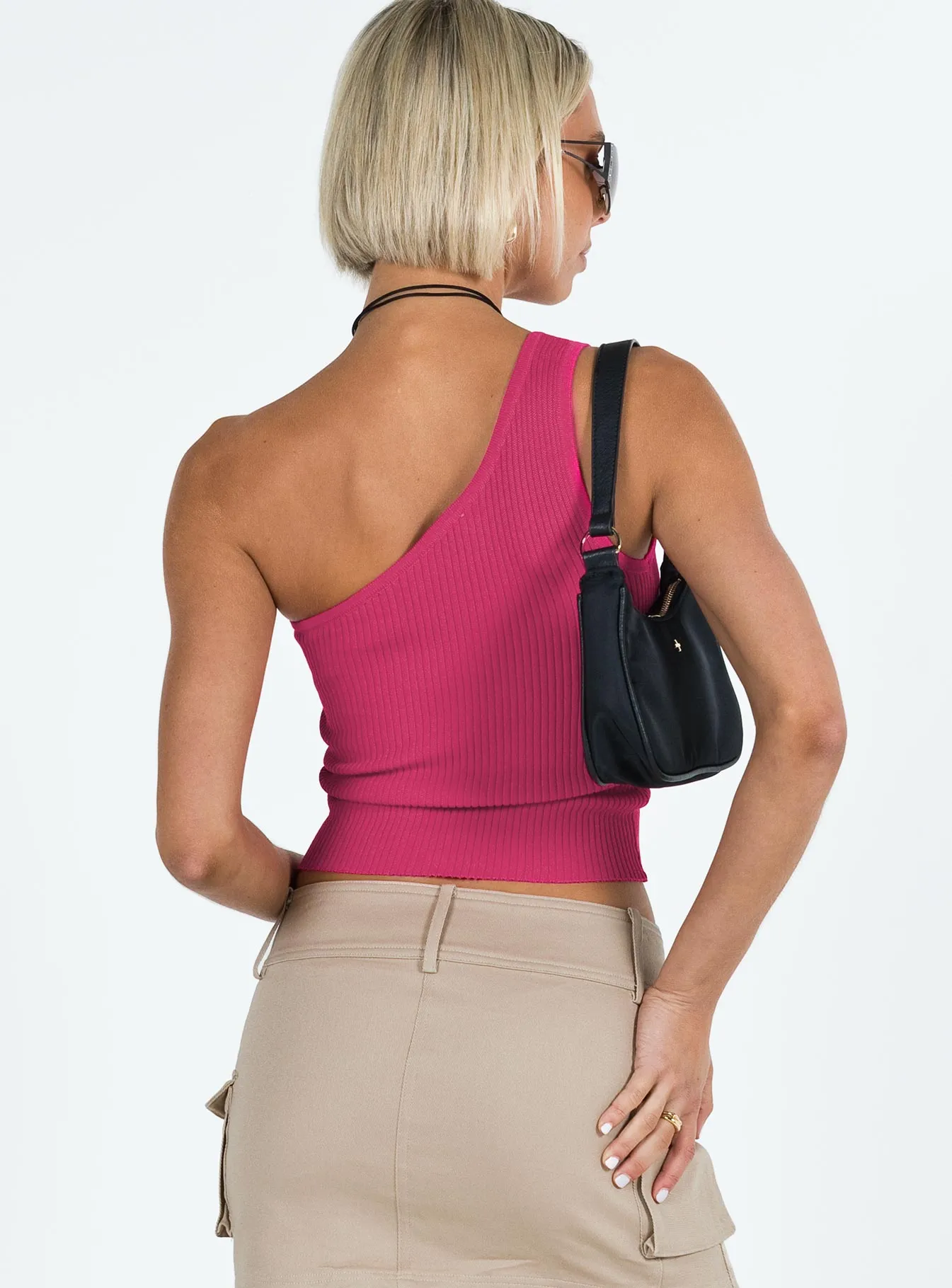 Pink One Shoulder Top by Denham