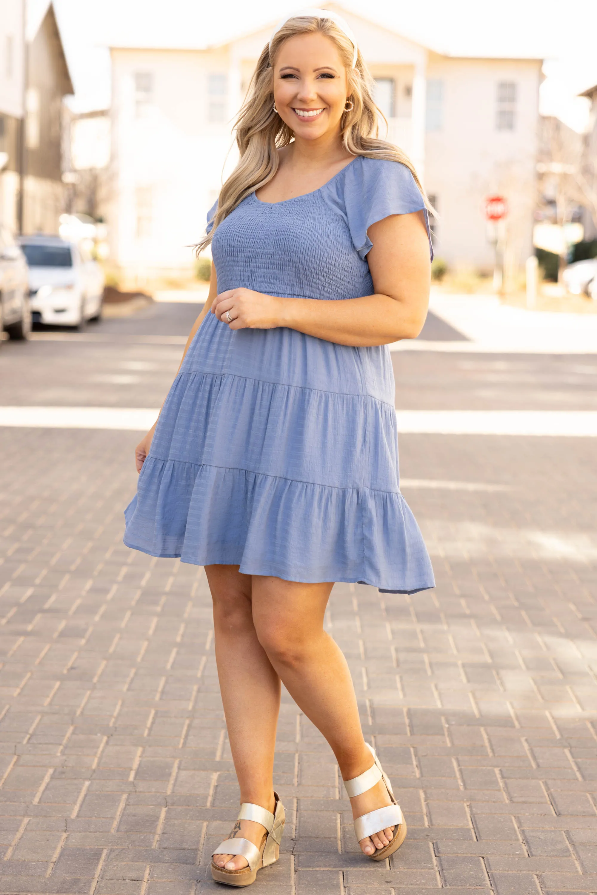 Denim Brunch Party Dress