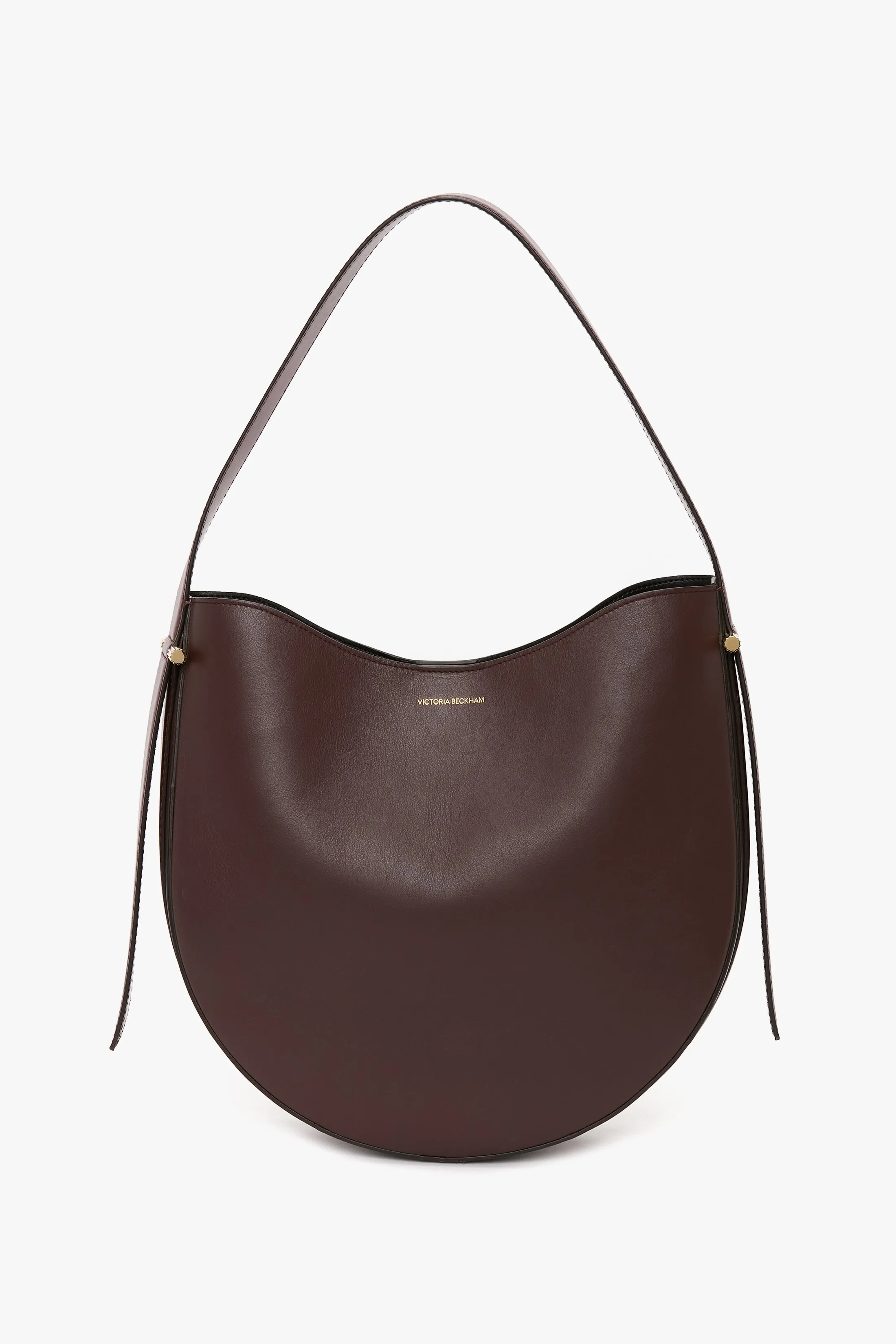 Dia Hobo Bag In Burgundy Smooth Leather