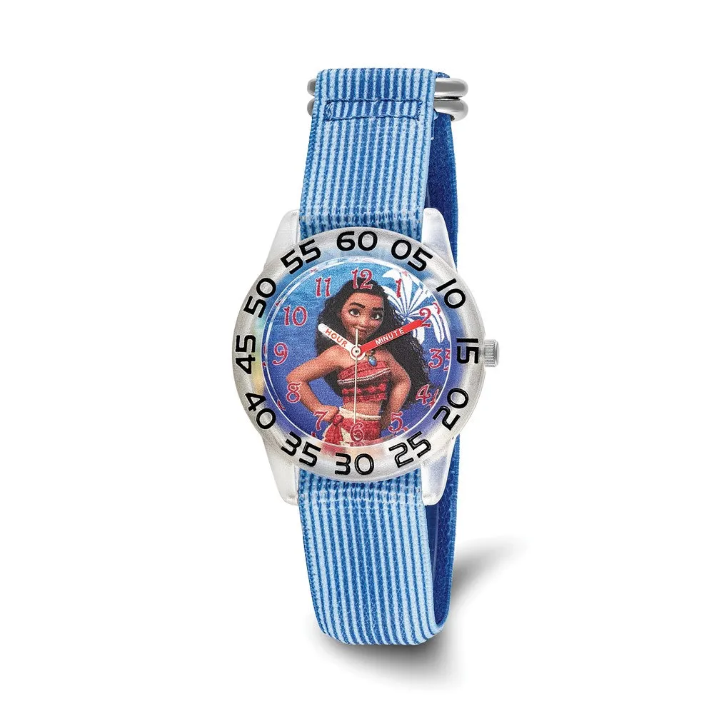 Moana Kids Blue Strap Time Teacher Watch for Girls