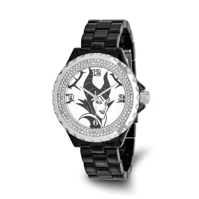 Disney Maleficent Crystal Black Watch