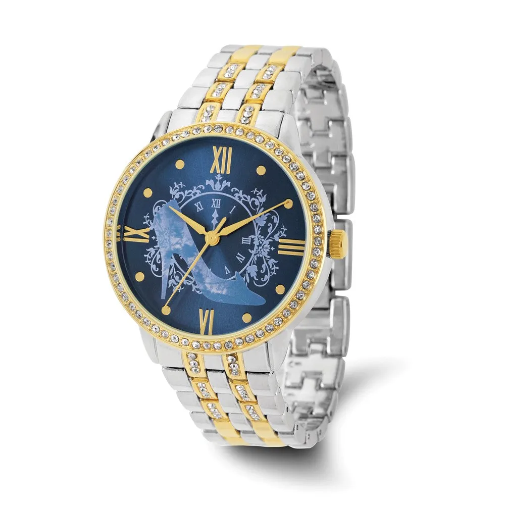 Disney Cinderella Blue Dial Clock Watch