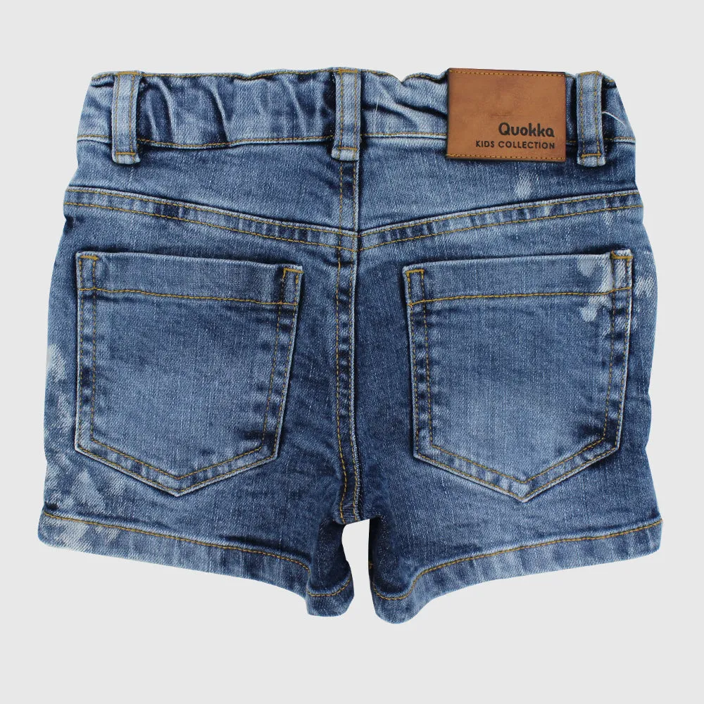 Distressed Denim Shorts