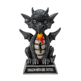 Dragon with Girl Tattoo Ornament