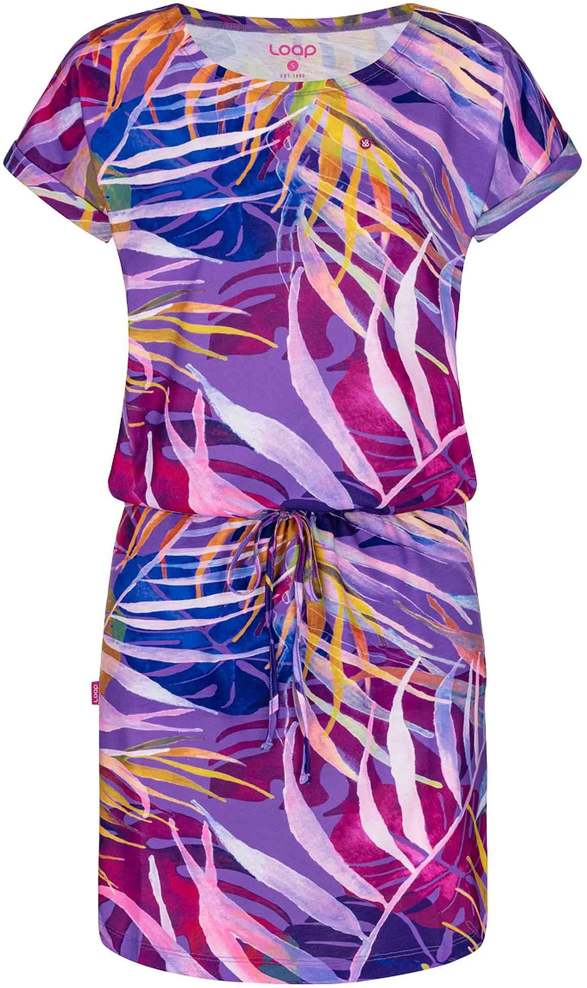 dress Loap Anuma - M74YJ/Blue/Pink - women´s