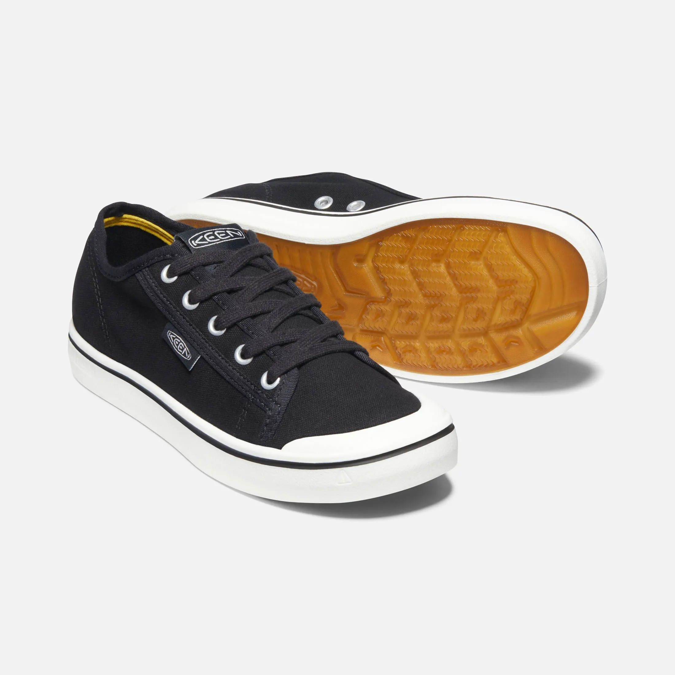  Elsa Canvas Retro Sneaker in Black and Star White CLOSEOUTS  