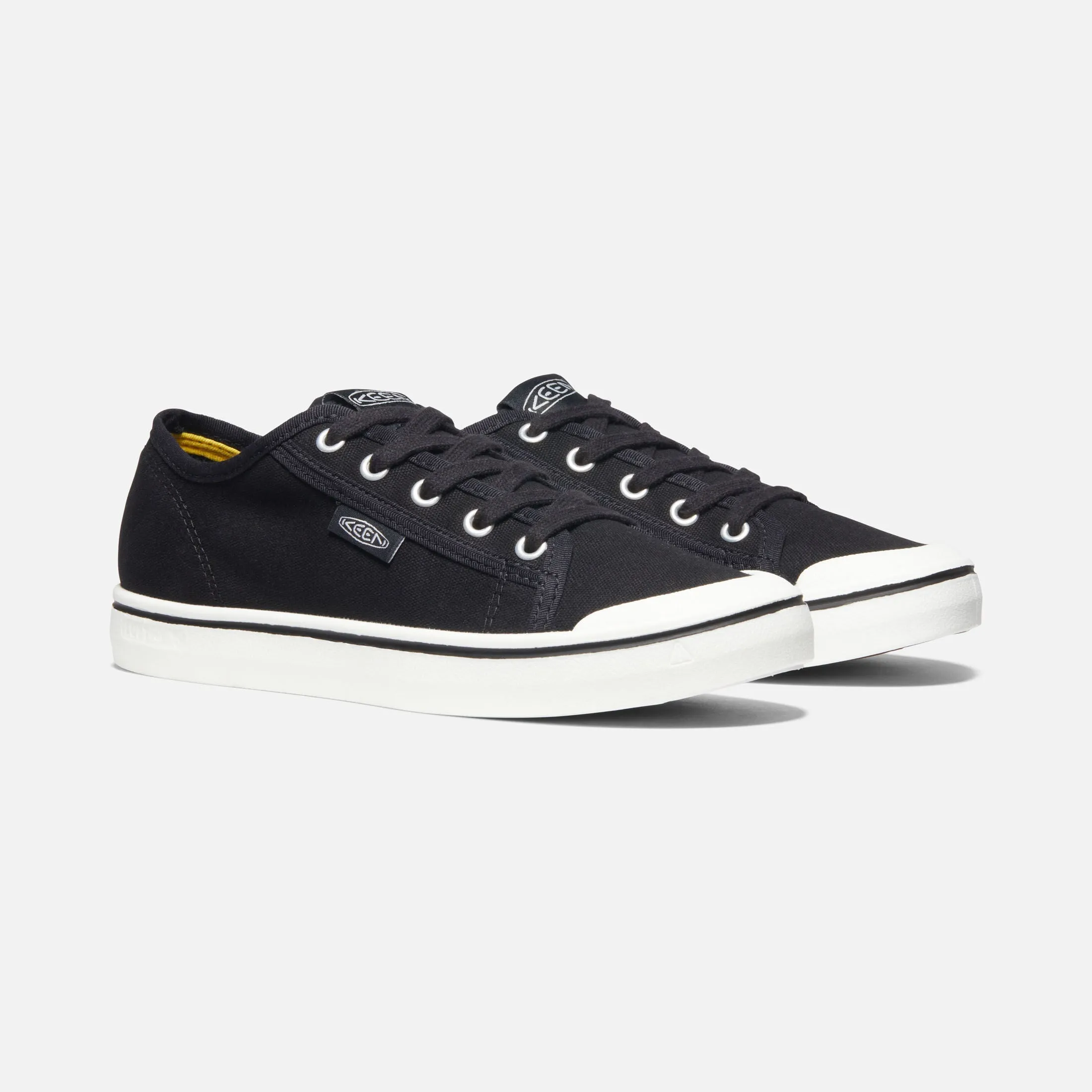  Elsa Canvas Retro Sneaker in Black and Star White CLOSEOUTS  