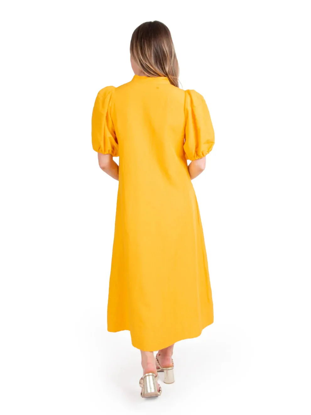 Emily McCarthy Hampton Dress in Sunshine Linen