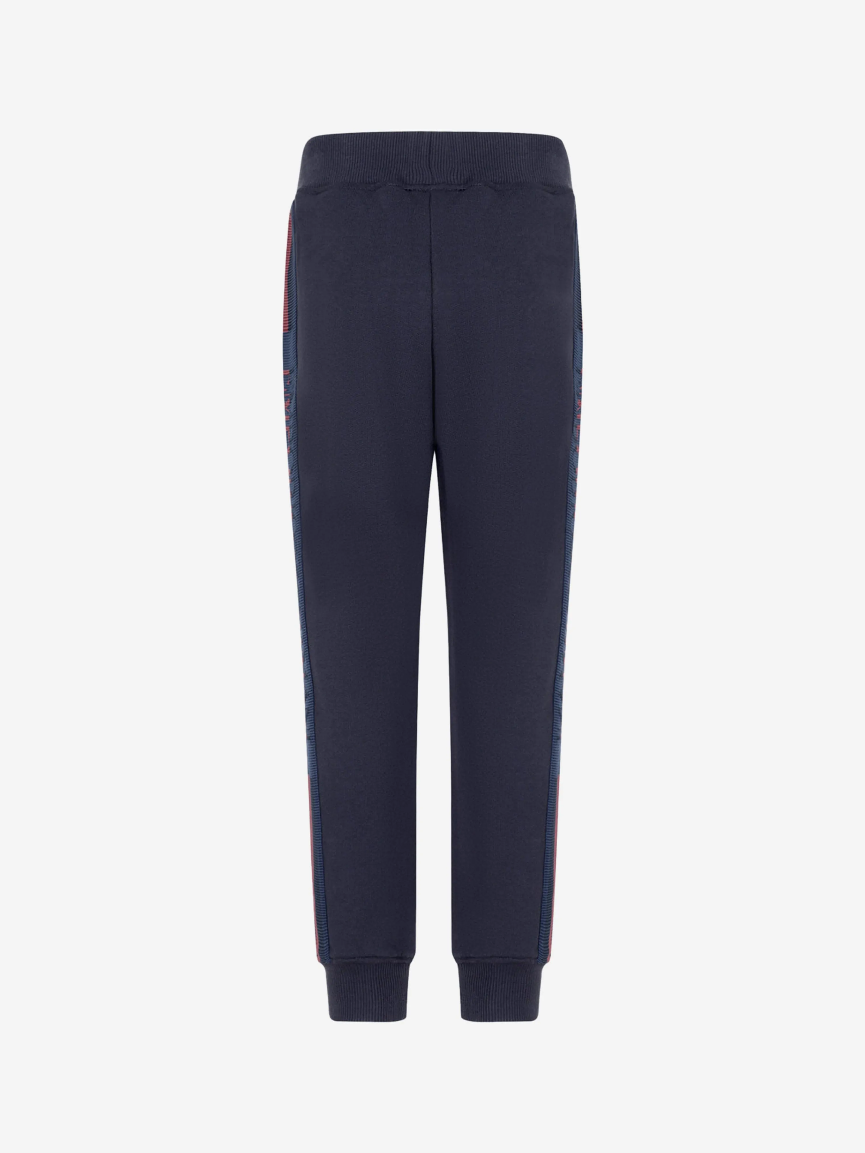 Emporio Armani Boys Blue Cotton Joggers