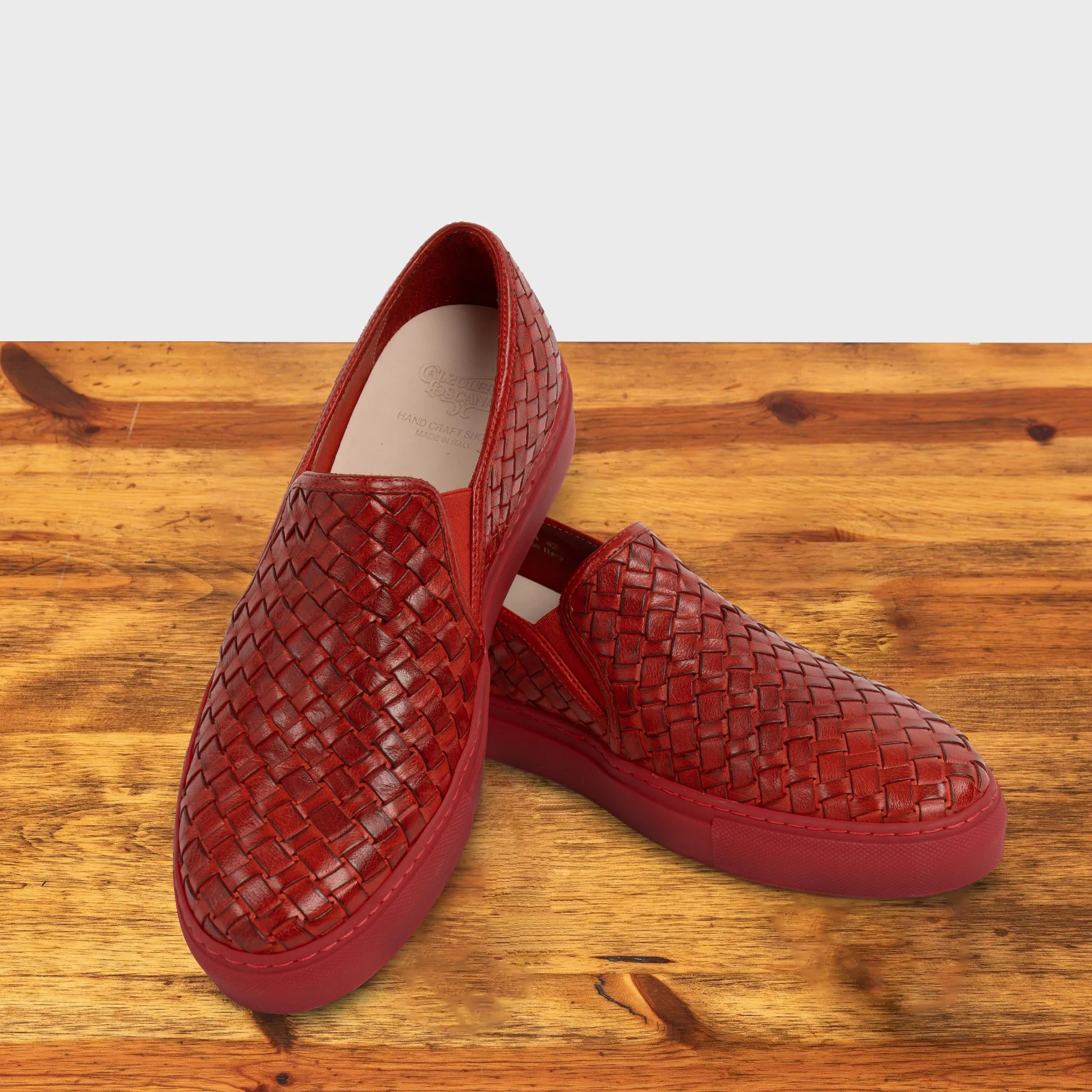 Enea Calzoleria Toscana Slip On Woven Sneaker