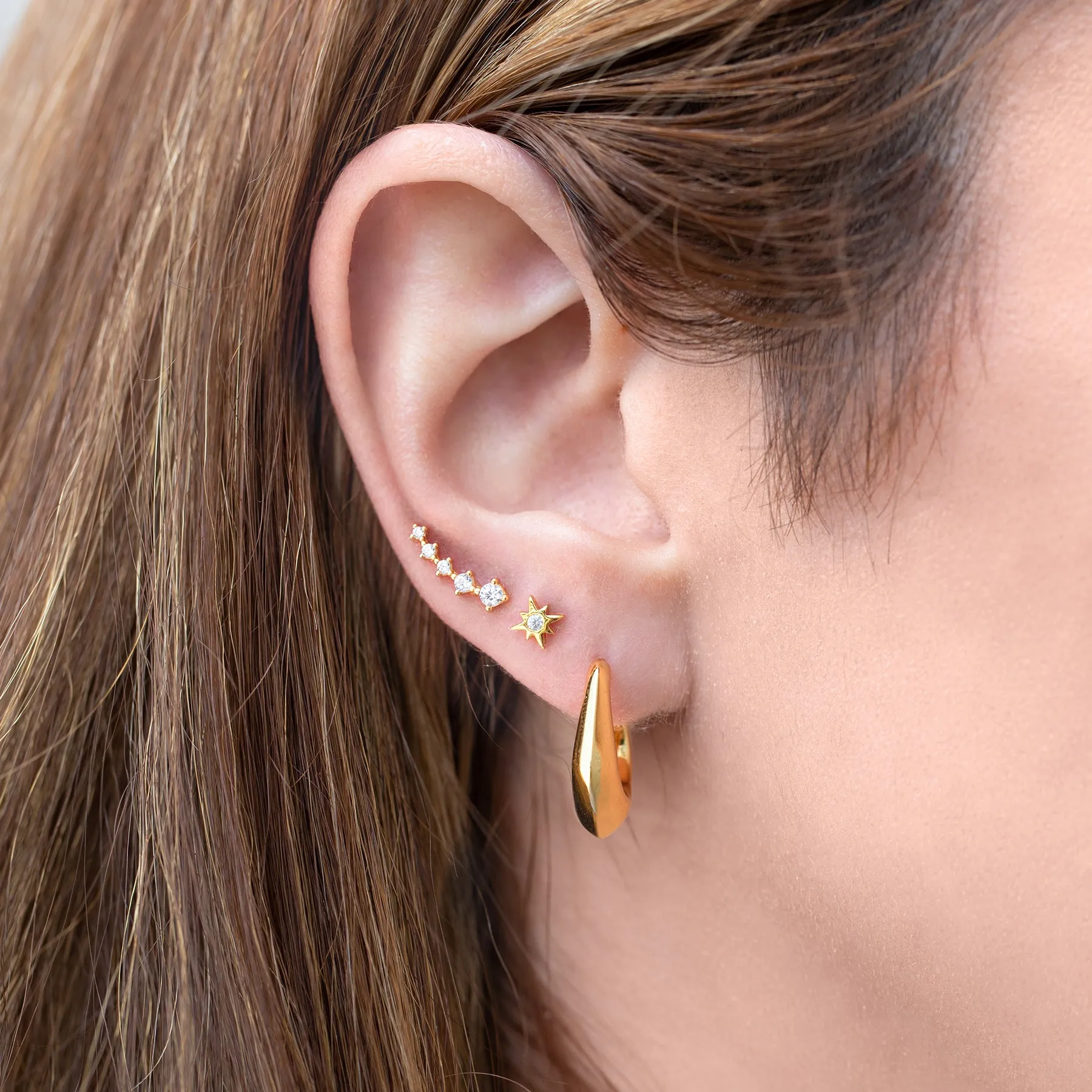 Flat Back Earring for Women