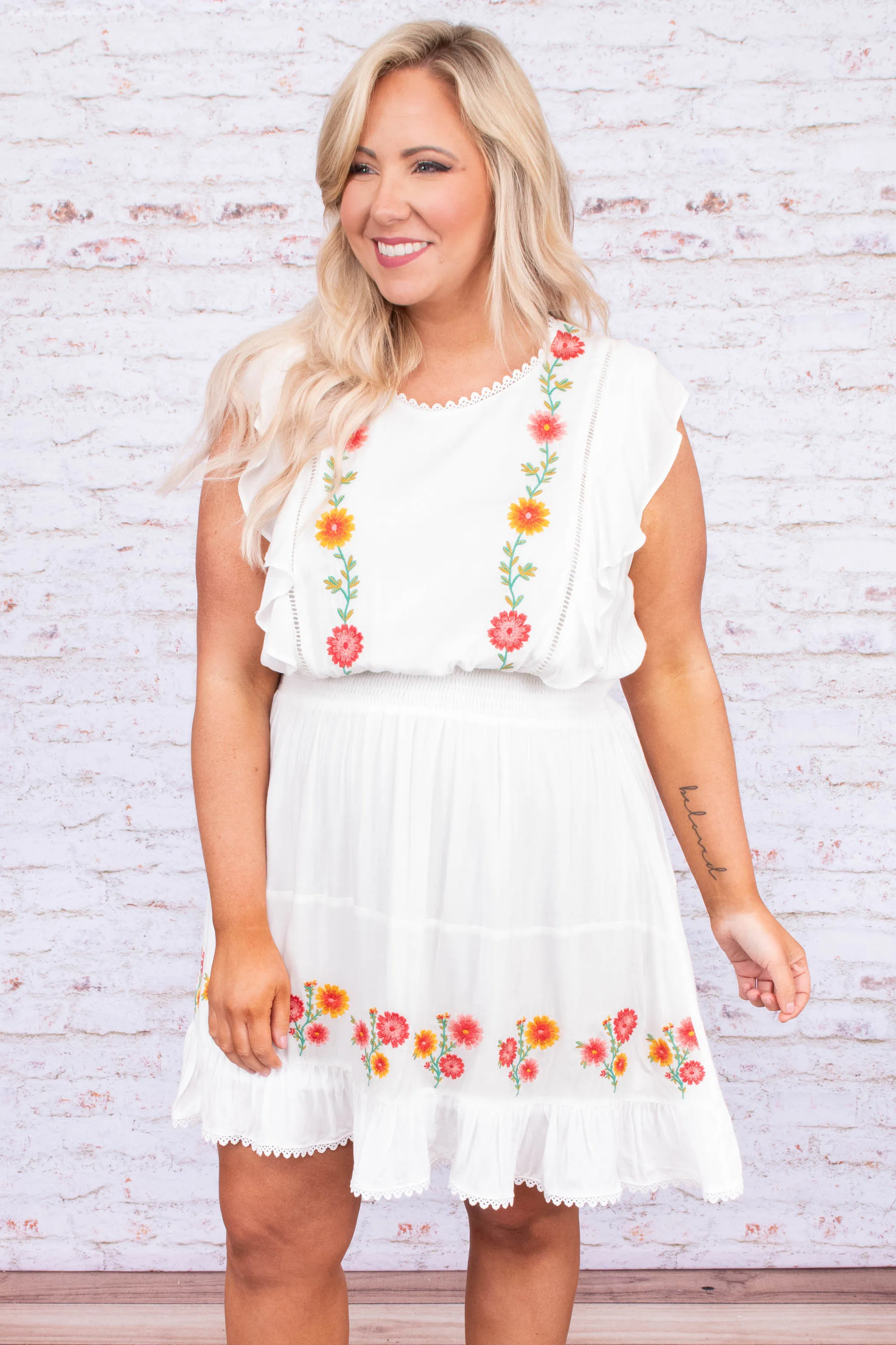 Faith-Inspiring Ivory Dress