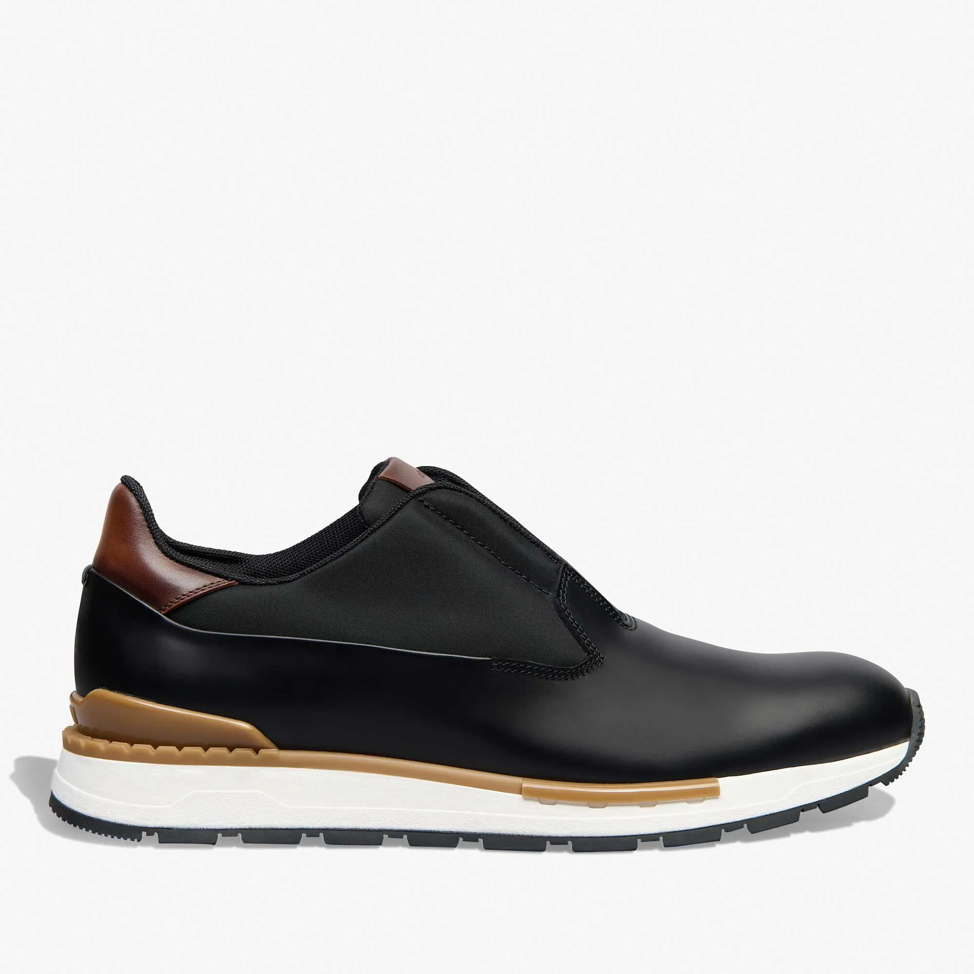 Glazed Calf Leather Fast Track Sneaker