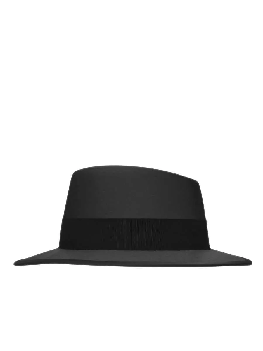 Fedora Hat in Silk Satin