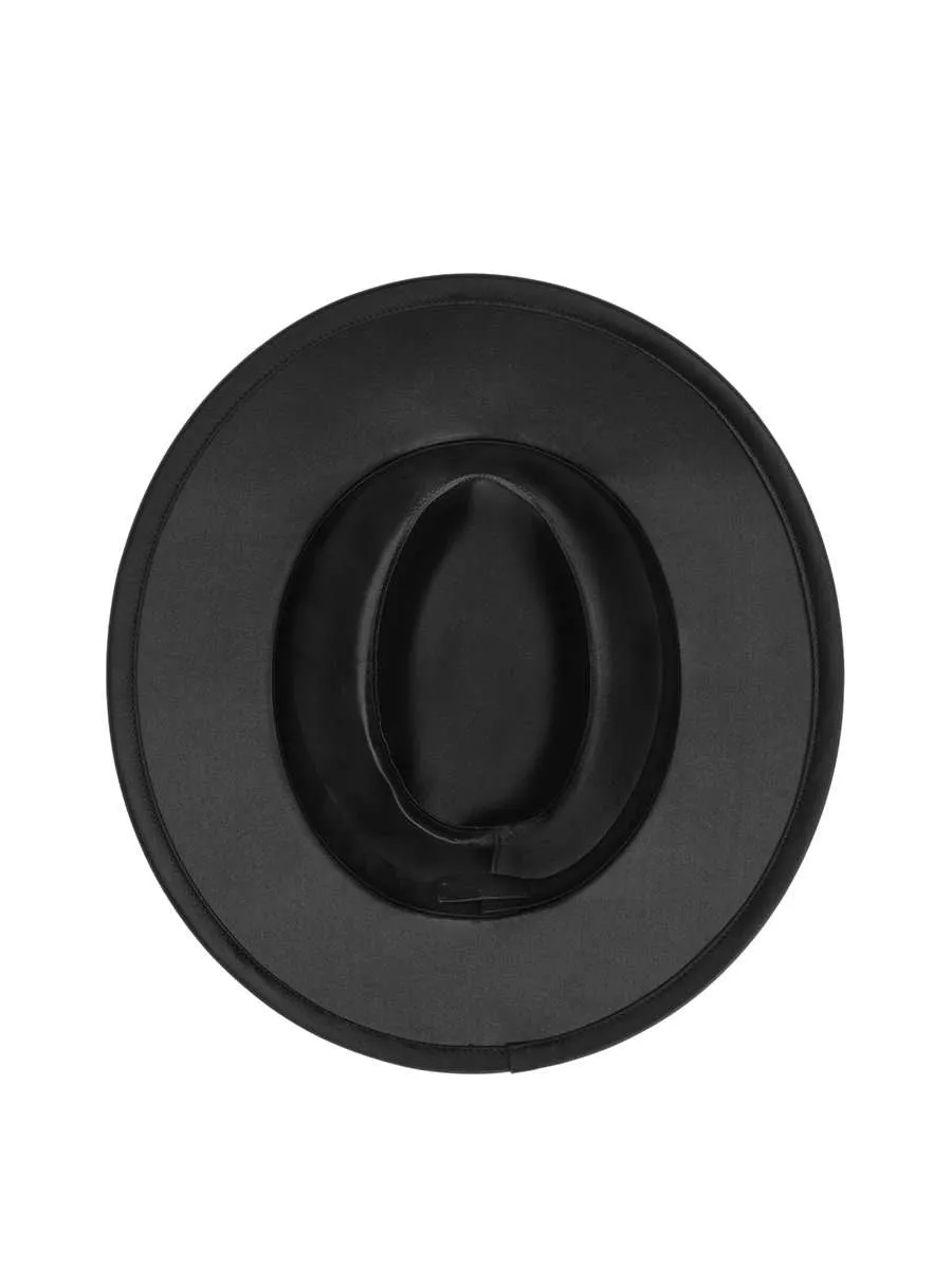 Fedora Hat in Silk Satin