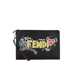 Fendi Mr Doodle (NWT) Flat Pouch