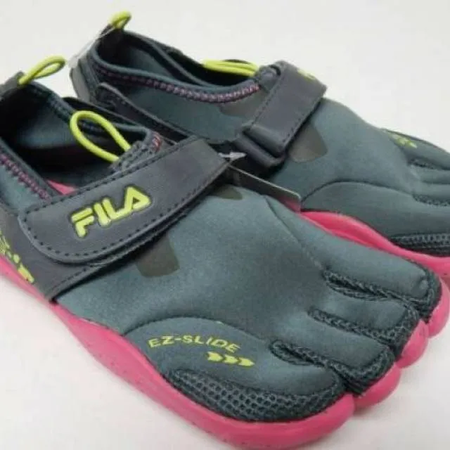 Fila skele-toes sz 5 m (y) eu 37.5 big kid girl ez slide water shoe 3pk14074-064