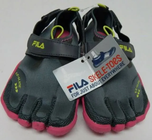 Fila skele-toes sz 5 m (y) eu 37.5 big kid girl ez slide water shoe 3pk14074-064