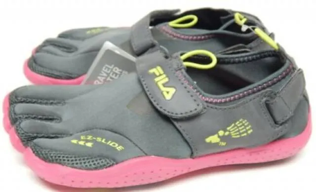 Fila skele-toes sz 5 m (y) eu 37.5 big kid girl ez slide water shoe 3pk14074-064