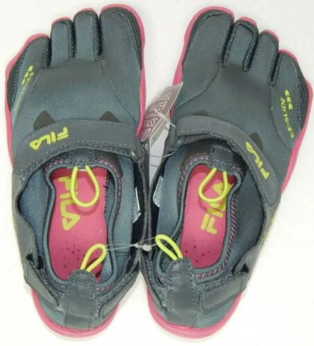 Fila skele-toes sz 5 m (y) eu 37.5 big kid girl ez slide water shoe 3pk14074-064