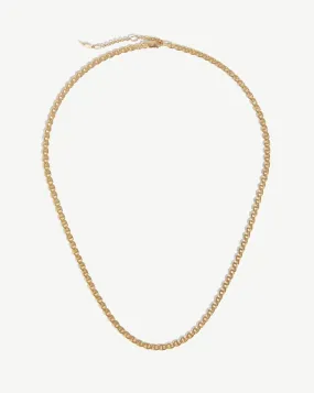 Fine Flat Mariner Chain Necklace