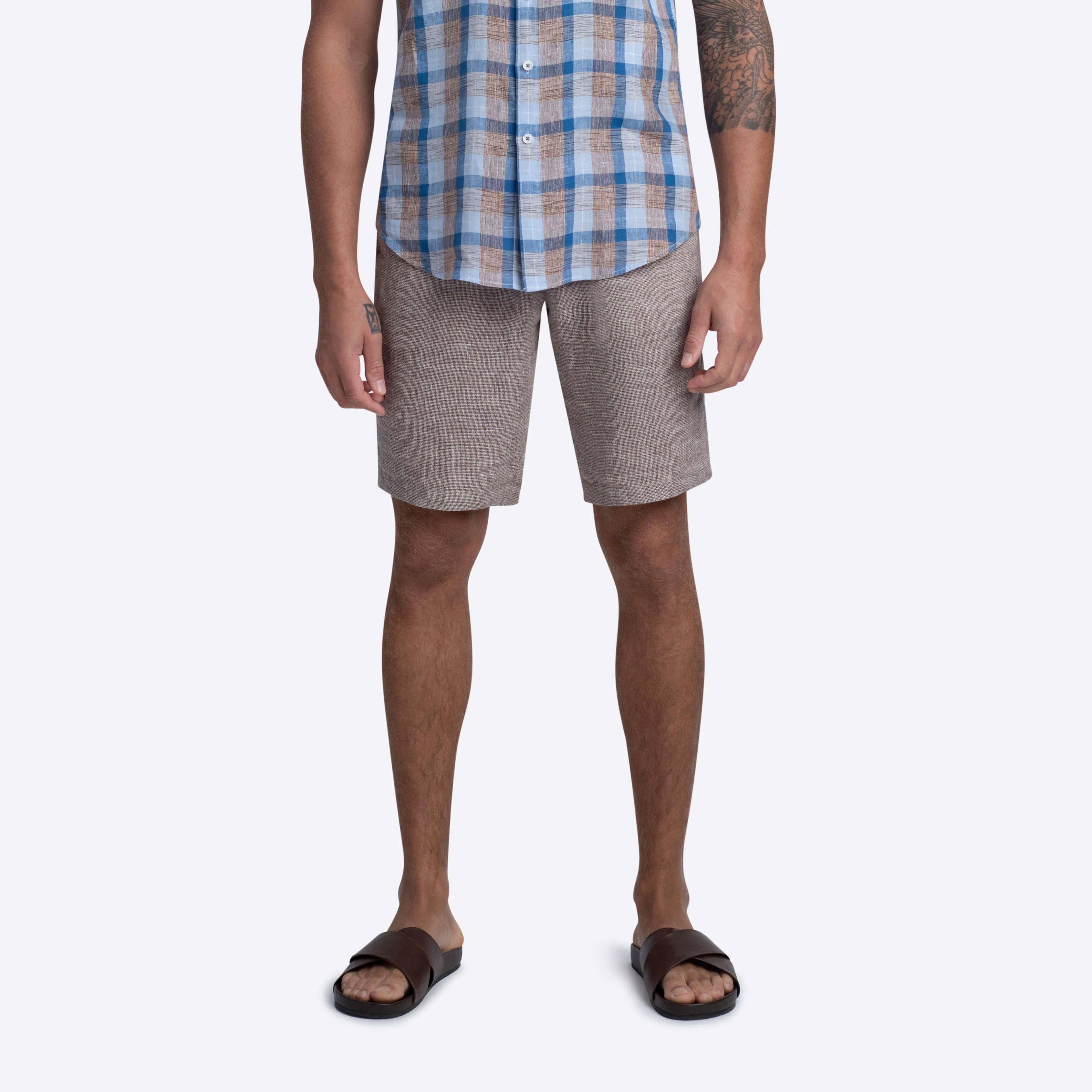 Flat Front Bermuda Shorts